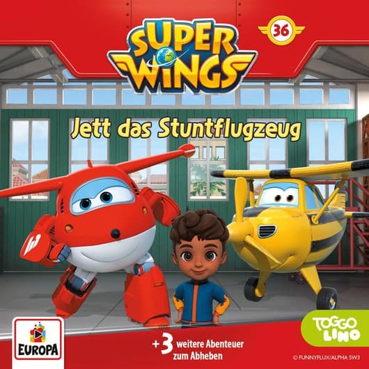 Tonie-Figur Jett das Stuntflugzeug aus der Serie Super Wings