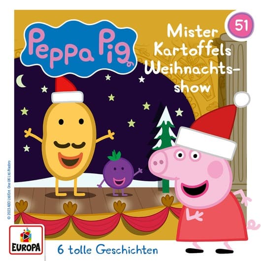 Tonie-Figur Folge 51: Mister Kartoffels Weihnachtsshow aus der Serie Peppa Pig