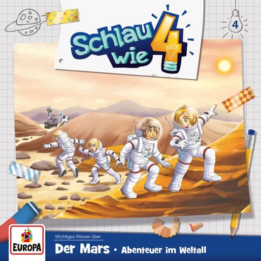 Tonie-Figur Der Mars: Abenteuer im Weltall aus der Serie Schlau wie Vier