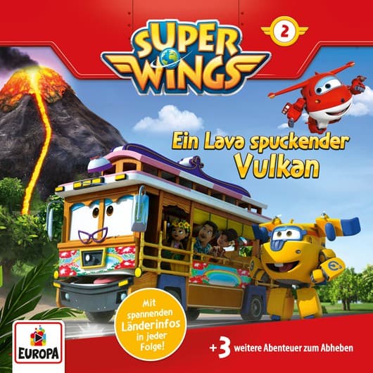 Tonie-Figur Ein Lava spuckender Vulkan aus der Serie Super Wings