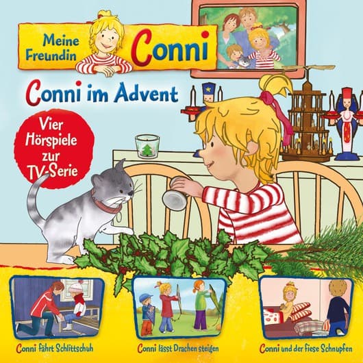 Tonie-Figur Conni im Advent / Conni fährt Schlittschuh / Conni lässt Drachen steigen / Conni und der fiese Schnupfen (Vier Hörspiele zur TV-Serie) aus der Serie Meine Freundin Conni