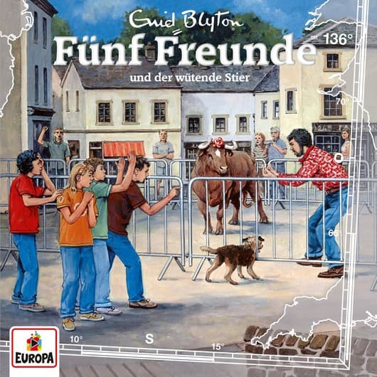 Tonie-Figur und der wütende Stier aus der Serie Fünf Freunde