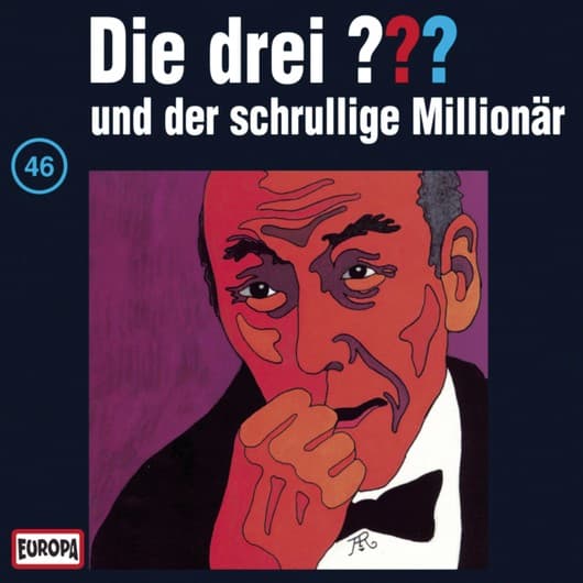 Tonie-Figur und der schrullige Millionär aus der Serie Die drei ???