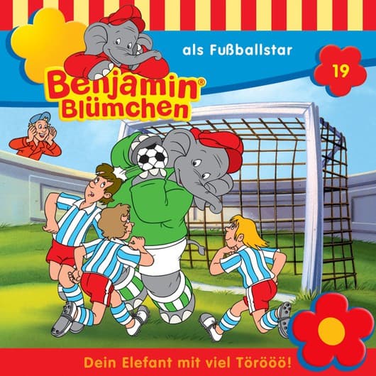Tonie-Figur als Fußballstar aus der Serie Benjamin Blümchen