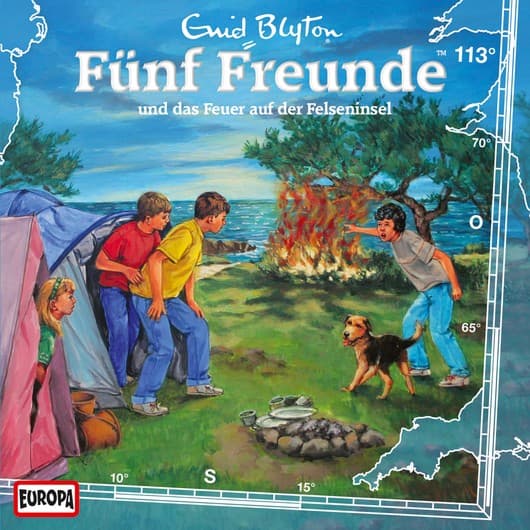 Tonie-Figur und das Feuer auf der Felseninsel aus der Serie Fünf Freunde