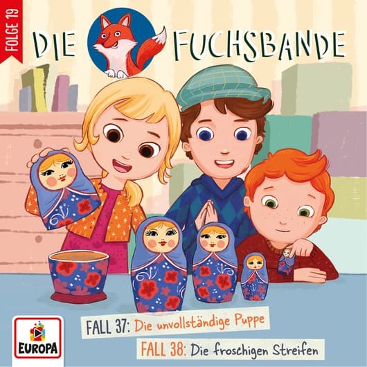 Tonie-Figur Fall 37: Die unvollständige Puppe / Fall 38: Die froschigen Streifen aus der Serie Die Fuchsbande