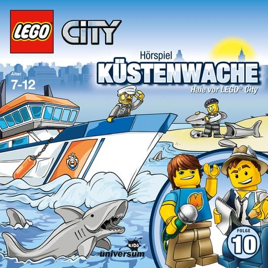 Tonie-Figur Folge 10 - Küstenwache - Haie vor LEGO City aus der Serie LEGO City