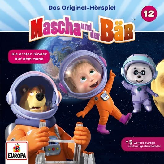 Tonie-Figur Die ersten Kinder auf dem Mond aus der Serie Mascha und der Bär