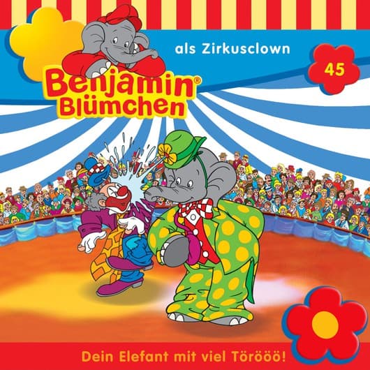 Tonie-Figur als Zirkusclown aus der Serie Benjamin Blümchen