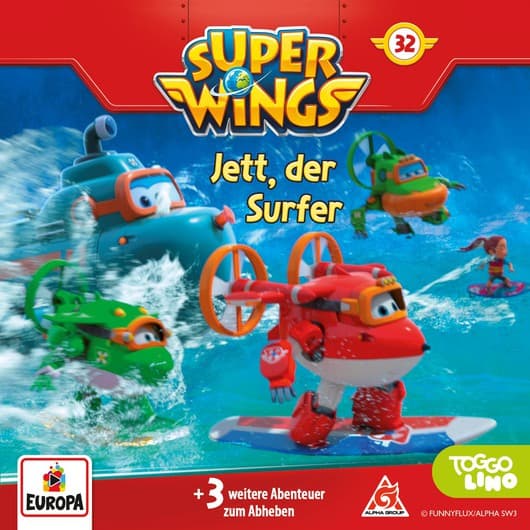 Tonie-Figur Jett, der Surfer aus der Serie Super Wings