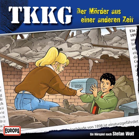 Tonie-Figur Der Mörder aus einer anderen Zeit aus der Serie TKKG