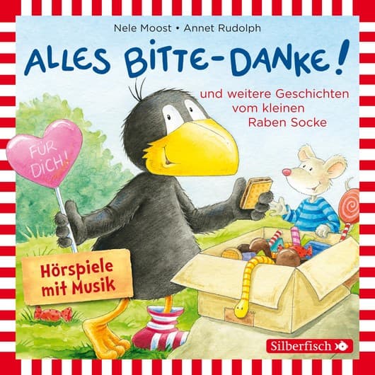 Tonie-Figur Alles Bitte-danke!, Alles Eis!, Socke will alles können und zwar ruckzuck! aus der Serie Der kleine Rabe Socke