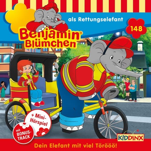 Tonie-Figur als Rettungselefant aus der Serie Benjamin Blümchen