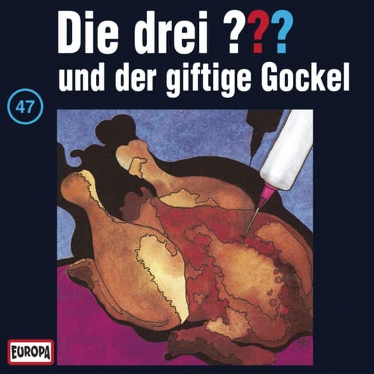 Tonie-Figur und der giftige Gockel aus der Serie Die drei ???