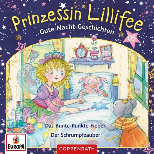 Tonie-Figur Gute-Nacht-Geschichten Folge 09+10: Das Bunte-Punkte-Fieber / Der Schrumpfzauber aus der Serie Prinzessin Lillifee