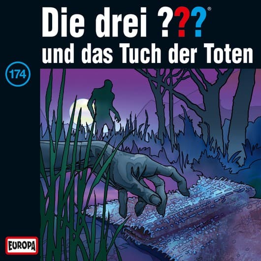 Tonie-Figur und das Tuch der Toten aus der Serie Die drei ???