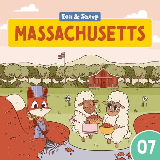 Tonie-Figur Massachusetts aus der Serie Rund um die Welt mit Fuchs und Schaf