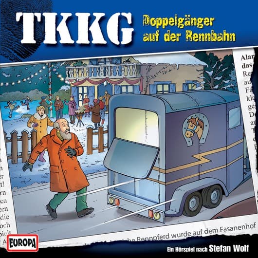 Tonie-Figur Doppelgänger auf der Rennbahn aus der Serie TKKG