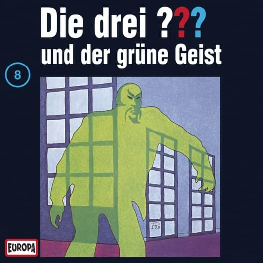 Tonie-Figur und der grüne Geist aus der Serie Die drei ???