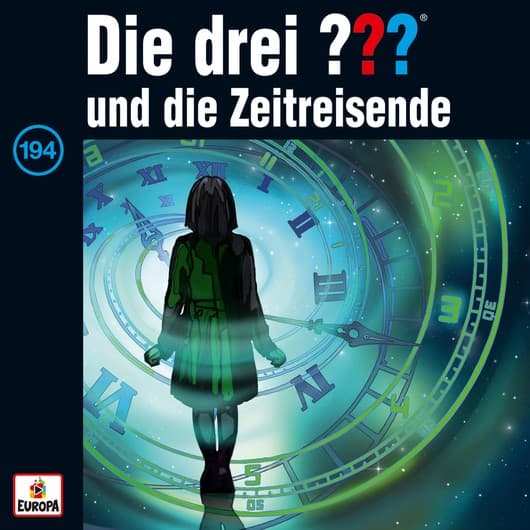 Tonie-Figur und die Zeitreisende aus der Serie Die drei ???