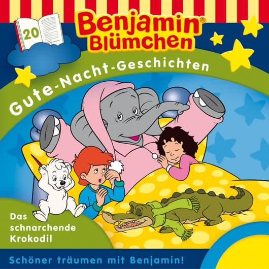 Tonie-Figur Das schnarchende Krokodil aus der Serie Benjamin Blümchen Gute-Nacht-Geschichten