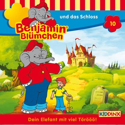 Tonie-Figur und das Schloss aus der Serie Benjamin Blümchen