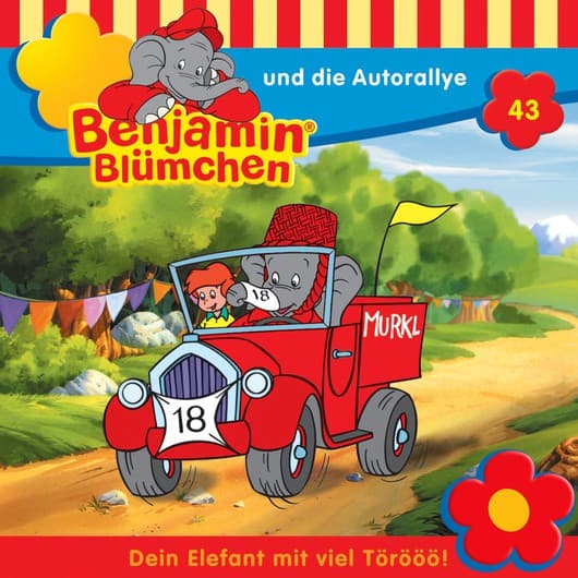 Tonie-Figur und die Autorallye aus der Serie Benjamin Blümchen