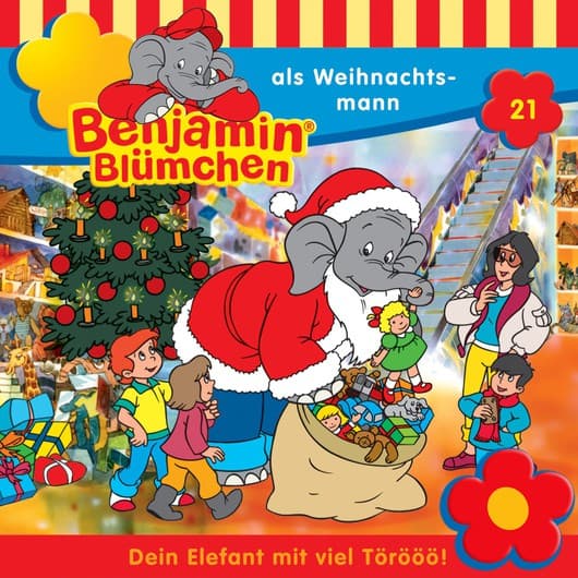 Tonie-Figur als Weihnachtsmann aus der Serie Benjamin Blümchen