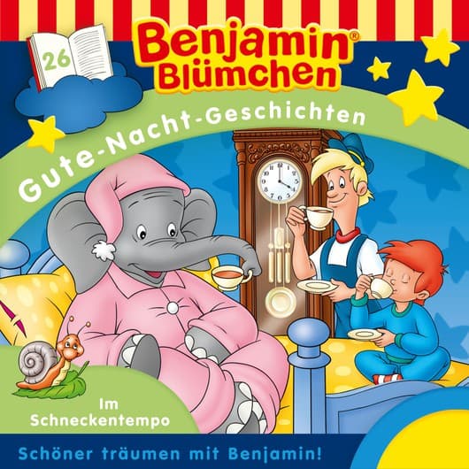 Tonie-Figur Im Schneckentempo aus der Serie Benjamin Blümchen Gute-Nacht-Geschichten