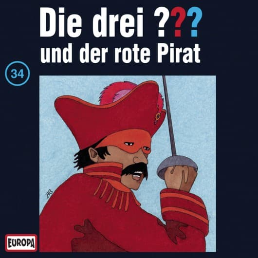 Tonie-Figur und der rote Pirat aus der Serie Die drei ???