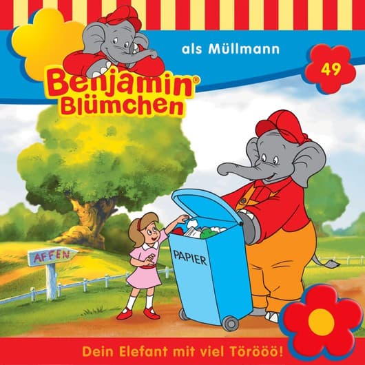 Tonie-Figur als Müllmann aus der Serie Benjamin Blümchen