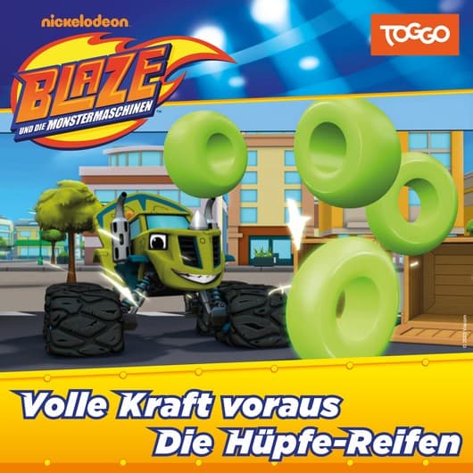 Tonie-Figur Volle Kraft voraus & Die Hüpfe-Reifen (Folge 04 & 05) aus der Serie Blaze und die Monstermaschinen