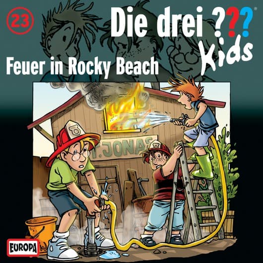 Tonie-Figur Feuer in Rocky Beach aus der Serie Die drei ??? Kids