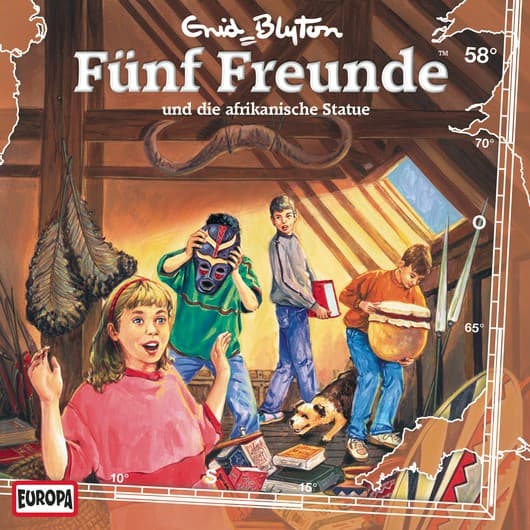 Tonie-Figur und die afrikanische Statue aus der Serie Fünf Freunde