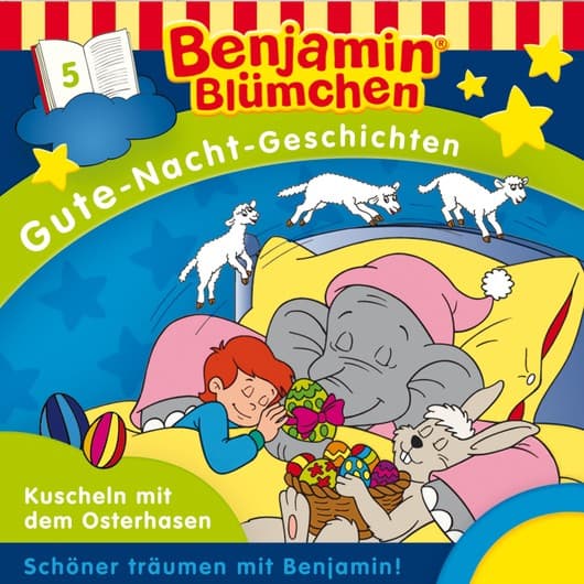 Tonie-Figur Kuscheln mit dem Osterhasen aus der Serie Benjamin Blümchen Gute-Nacht-Geschichten