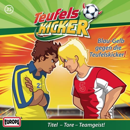 Tonie-Figur Blau-Gelb gegen die Teufelskicker! aus der Serie Teufelskicker