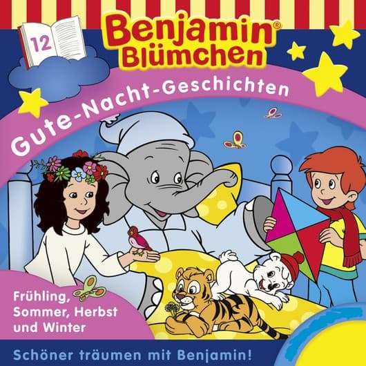 Tonie-Figur Frühling Sommer Herbst und Winter aus der Serie Benjamin Blümchen Gute-Nacht-Geschichten