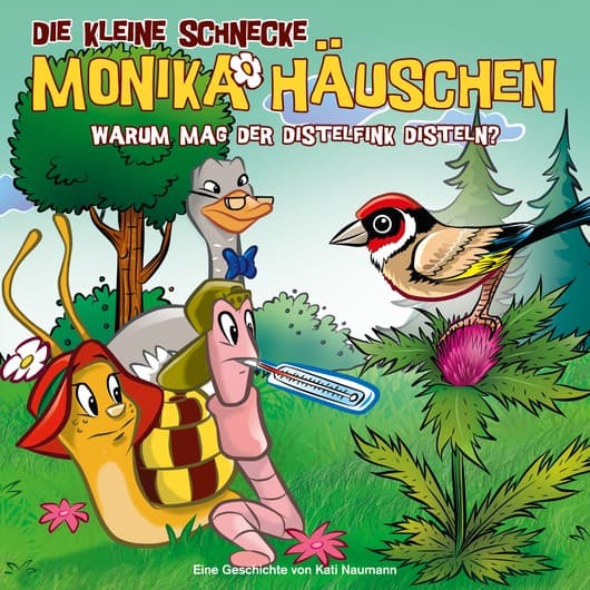Tonie-Figur Warum mag der Distelfink Disteln? aus der Serie Die kleine Schnecke Monika Häuschen