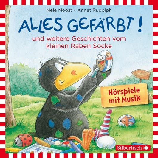 Tonie-Figur Alles gefärbt!, Alles wächst! Alles verwünscht! aus der Serie Der kleine Rabe Socke