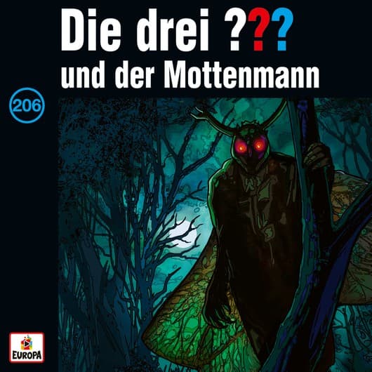 Tonie-Figur und der Mottenmann aus der Serie Die drei ???