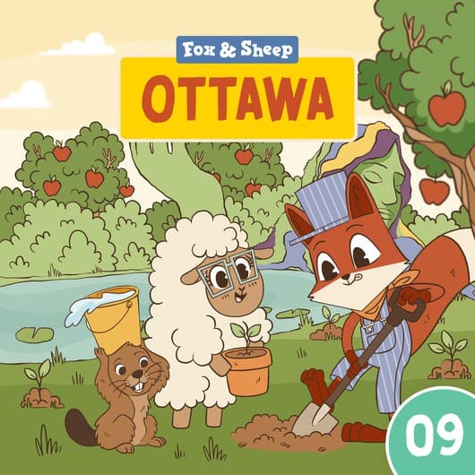 Tonie-Figur Ottawa aus der Serie Rund um die Welt mit Fuchs und Schaf
