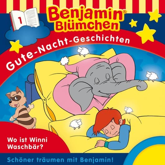 Tonie-Figur Wo ist Winnie Waschbaer aus der Serie Benjamin Blümchen Gute-Nacht-Geschichten