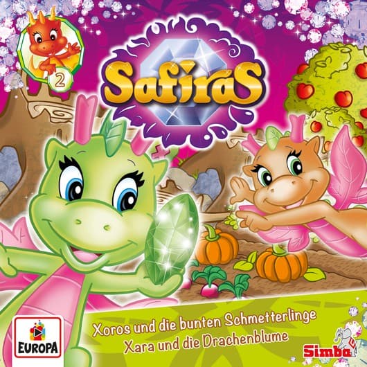 Tonie-Figur Xoros und die bunten Schmetterlinge / Xara und die Drachenblume aus der Serie Safiras