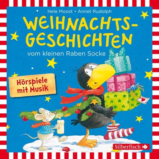 Tonie-Figur Weihnachtsgeschichten vom kleinen Raben Socke: Alles Advent!, Alles glitzert!, Alles in Eile!, Alles weg! aus der Serie Der kleine Rabe Socke