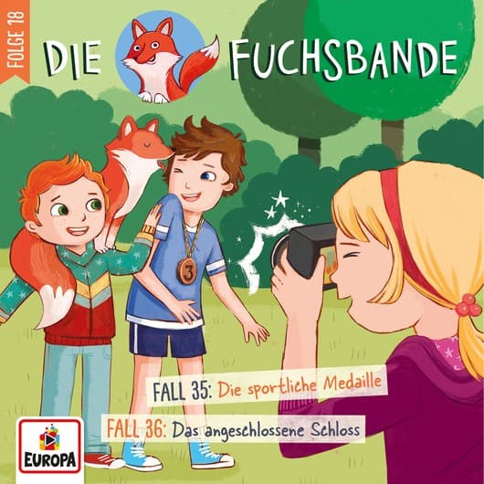 Tonie-Figur Fall 35: Die sportliche Medaille / Fall 36: Das angeschlossene Schloss aus der Serie Die Fuchsbande