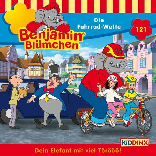 Tonie-Figur Die Fahrrad-Wette aus der Serie Benjamin Blümchen