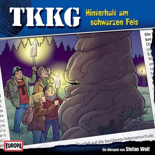 Tonie-Figur Hinterhalt am schwarzen Fels aus der Serie TKKG