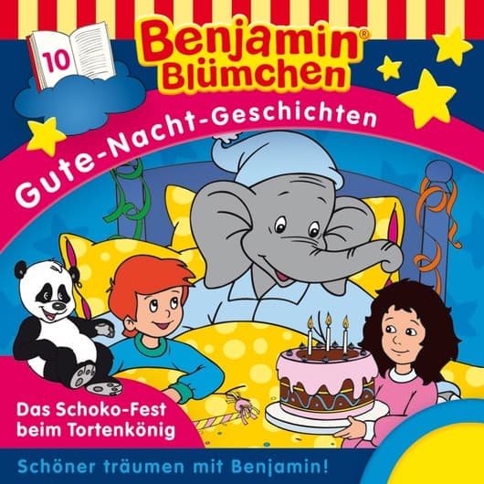 Tonie-Figur Das Schokofest beim Tortenkönig aus der Serie Benjamin Blümchen Gute-Nacht-Geschichten