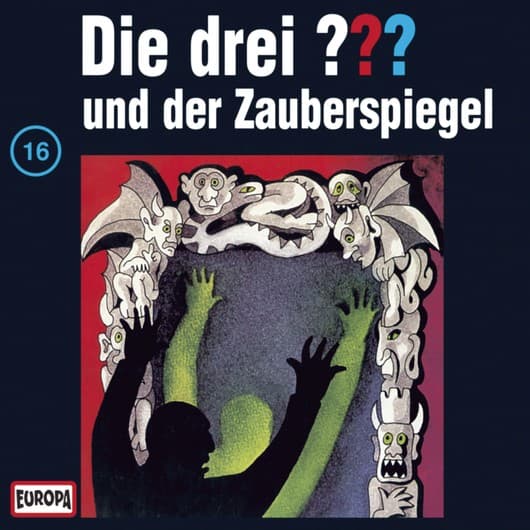 Tonie-Figur und der Zauberspiegel aus der Serie Die drei ???