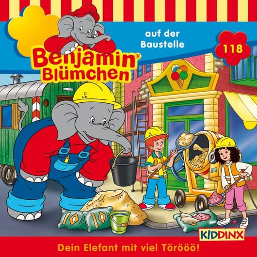Tonie-Figur auf der Baustelle aus der Serie Benjamin Blümchen